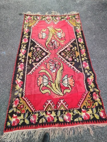 Ancien tapis kilim - tapis,