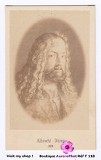 ALBRECHT DÜRER, PEINTRE ALLEMAND, PORTRAIT DESSIN,  PERSONNALITÉ, CDV  -T118