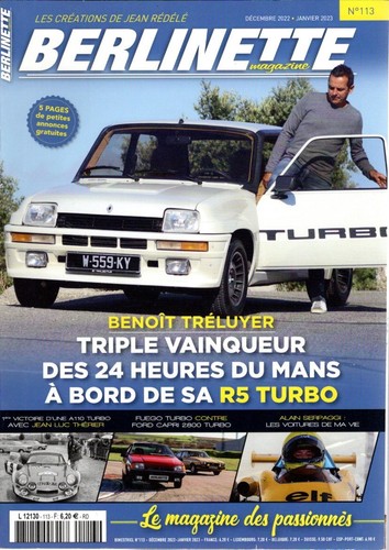Berlinette mag 113 - berlinette, renault