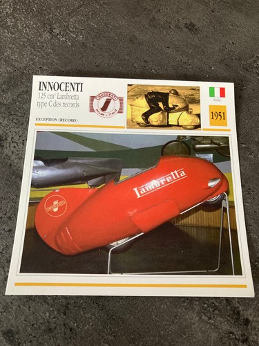 Carte fiche moto collection - moto,