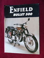 Prospectus Catalogue Brochure Moto : ( royal ) ENFIELD bullet 350 & 500