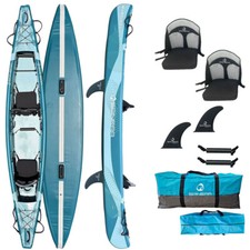 Spinera Molveno 430 Kayak 2 Personnes Canoë Bateau Gonflable Turquoise 422 Cm