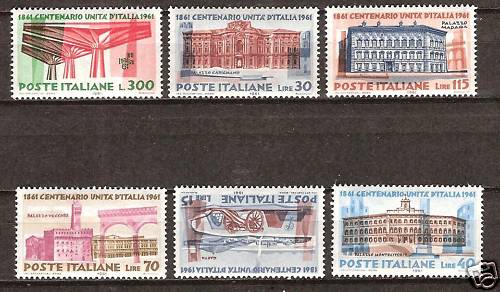 Italy 839 mnh centenary - italy, 839-44