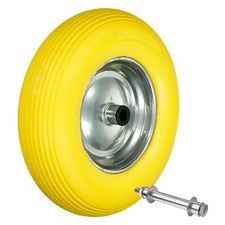 15" Roue complète brouette PU 4.80 4.00-8 caoutchouc increvable 1x 2x 4x pièces
