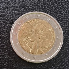 Pièce de monnaie 2 euro A. Rodin 1917 - 2017 France - pièce commémorative 