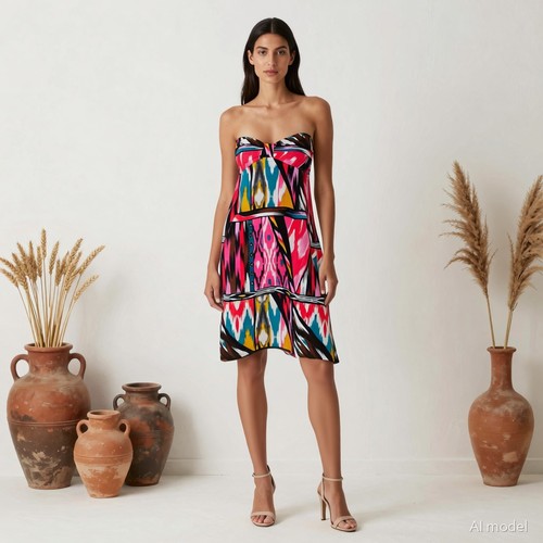 Soirée boho robe courte - soirée,