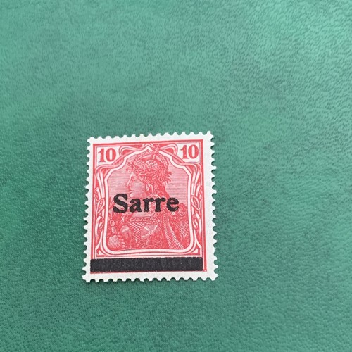 Timbre sarre surcharge - sarre,