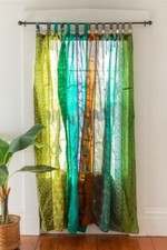 2 pièces rideaux boho indiens
