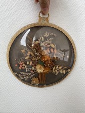 ancien cadre rond verre bombe