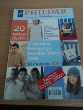 CATALOGUE PHILDAR  laine tricot  n° 330  Collection printemps famille/Déco 2000