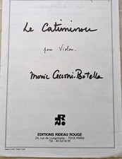 Monic CECCONI-BOTELLA le Catiminou partition violon et piano