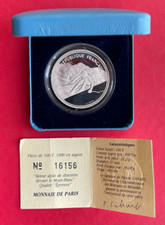 Coffret Monnaie de Paris Albertville 1992, 100 Frs BE argent 1989 Skieur alpin