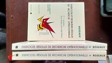 Lot de 3 Volumes, Exercices et problèmes résolus de recherche opérationne