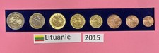 Série de 8 pièces Lituanie 2015 de 1 cnt à 2 € Neuve