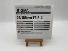 Sigma 28-105Mm F2.8-4 Af Mf Zoom Objectif Manuel D'Utilisation Allemand