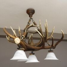 Lampe en Bois de Cerf Barres