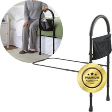 Bed Rail for the Elderly – Adult Safety Bed Barrier – Adult Bed Rail + Magazine