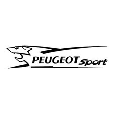 Sticker autocollant Logo Peugeot sport 15 cm sur 4 cm
