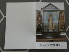 Image pieuse double belge sainte Godelieve ,