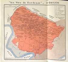 ATLAS FRANCE VINICOLE L.LARMAT LES VINS DE BORDEAUX  "ST ÉMILION" 1949