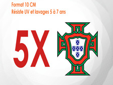 5 stickers autocollant : Portugal coupe FPF vert et rouge (10cm) MAM007