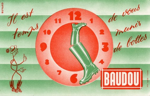 Buvard chaussure la botte - buvard,