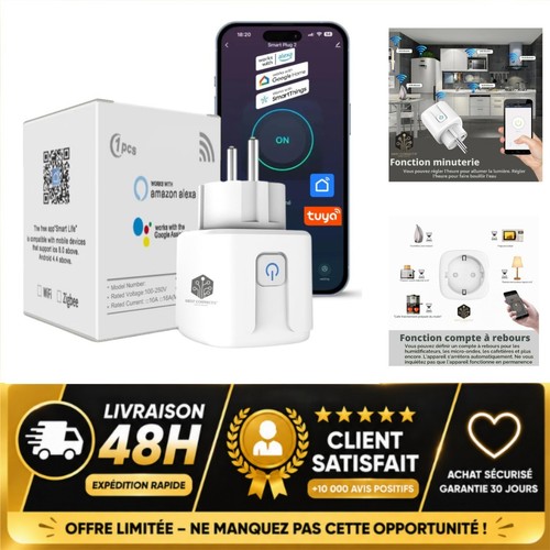 Prise connectée wifi - connectée,