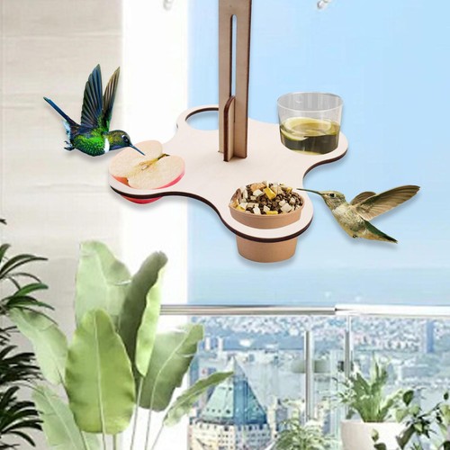 Mangeoire oiseaux bois - oiseaux, en