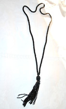 Collier sautoir ancien jais - ancien, en