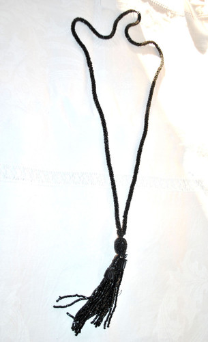 Collier sautoir ancien - , en