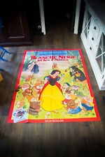 SNOW WHITE Walt Disney Large French Grande Vintage Movie Poster Original R1983