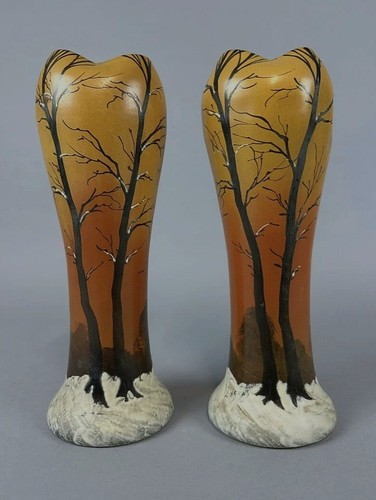 Paire vases legras 33cm - paire,