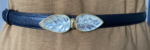 Ceinture cuir avec une - , boucle