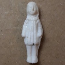 (LFA-267) LE BAIGNEUR EN CHEMISE Fève 1ère Époque Biscuit