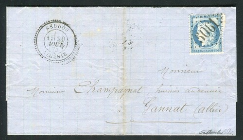 Superbe rare lettre de - &,