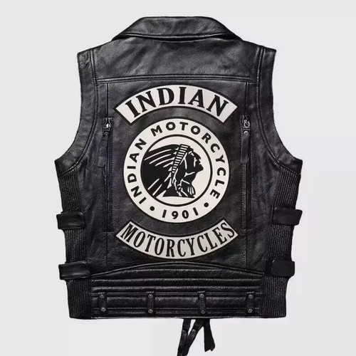 Men black indian motorcycle - men's,