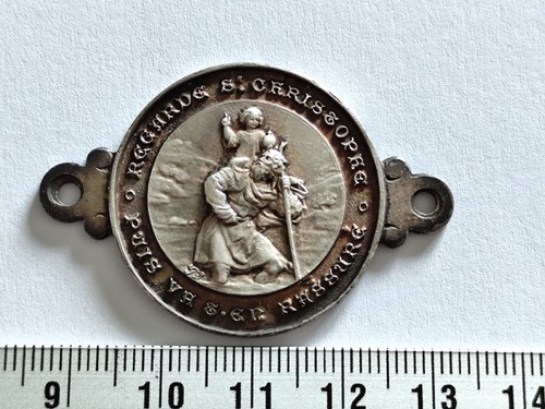 Ancienne plaque religieuse - plaque, st