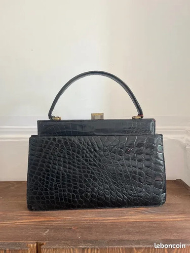 Sac main vintage cuir effet - sac,