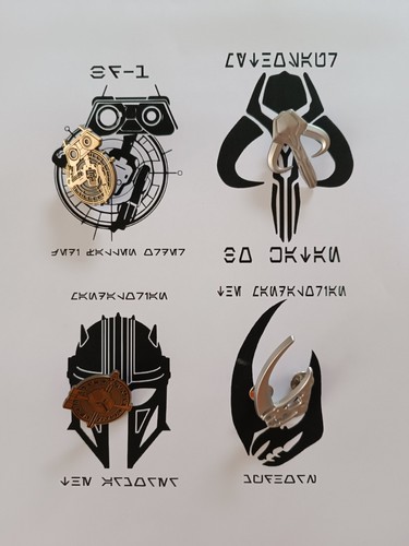 Lot pin badges star wars - lot,