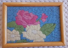 TAPISSERIE FLEURS POINT LANCE