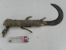 antique tool Pruning knife wine garden Forged Iron Medieval serpette clipper vtg