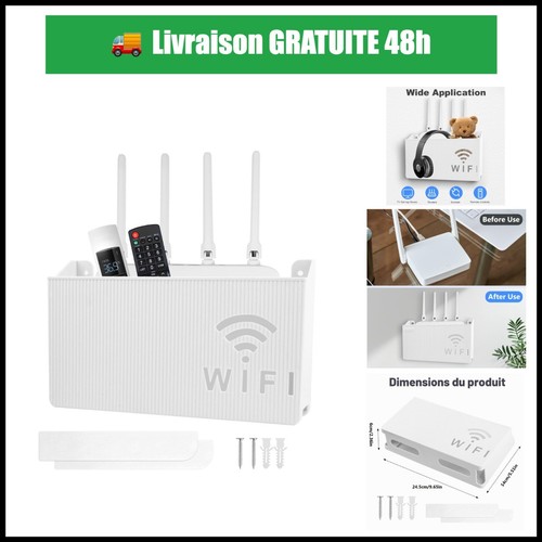 Boîte rangement routeur wifi - rangement,