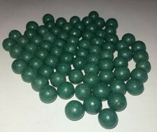 50 billes en terre  8 mm, vert