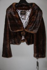 TORRENTE COUTURE - Veste Fausse fourrure brun - T : M neuf