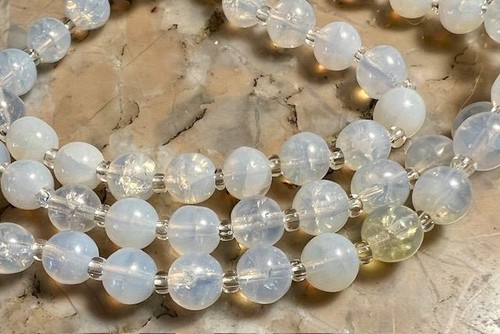 Collier ancien perles verre