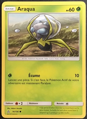 Carte pokémon araqua - pokÉmon,