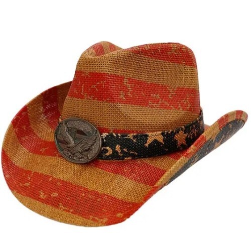 Chapeau western usa - western, flag