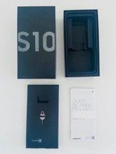 Boîte d'origine téléphone Samsung Galaxy S10 DUOS 128Go Prism Notice Ejecteur
