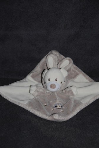 Doudou ours lapin plat - ours,