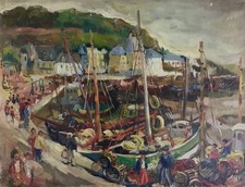 Port de pêche, peinture de